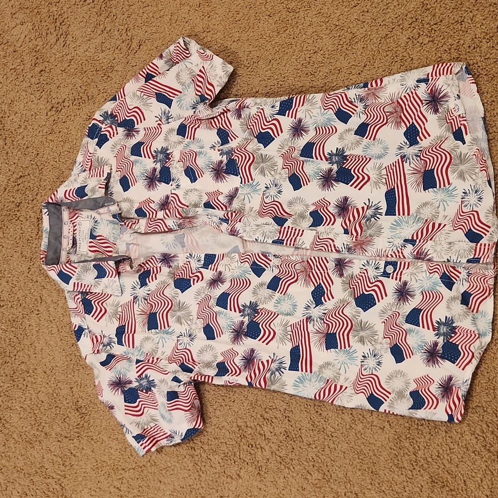 Free Planet 100% Cotton size small USA button down.  Excellent condition